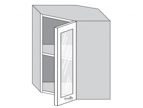 1.60.3у Шкаф настенный (h=720) угловой на 600мм со стекл. дверцей в Кушве - kushva.магазин96.com | фото