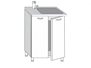 2.60.2мн Шкаф-стол на 600мм под накладную мойку с 2-мя дверцами в Кушве - kushva.магазин96.com | фото