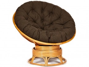 Кресло-качалка Papasan w 23/01 B с подушкой Honey, ткань Коричневый в Кушве - kushva.магазин96.com | фото