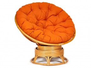 Кресло-качалка Papasan w 23/01 B с подушкой Honey, ткань Оранжевый в Кушве - kushva.магазин96.com | фото