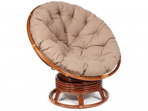 Кресло-качалка Papasan w 23/01 B с подушкой Pecan, экошерсть Коричневый в Кушве - kushva.магазин96.com | фото