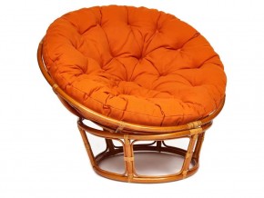 Кресло Papasan 23/01 W с подушкой Cognac, ткань Оранжевый в Кушве - kushva.магазин96.com | фото