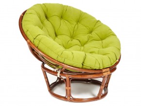 Кресло Papasan 23/01 W с подушкой Pecan, флок Олива в Кушве - kushva.магазин96.com | фото