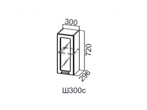 Ш300с/720 Шкаф навесной 300/720 (со стеклом) в Кушве - kushva.магазин96.com | фото