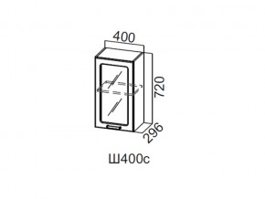 Ш400с/720 Шкаф навесной 400/720 (со стеклом) в Кушве - kushva.магазин96.com | фото